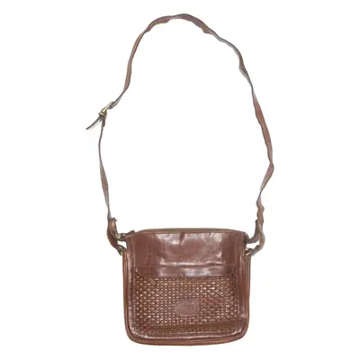 Womens Messenger Bag Brown Leather 90s