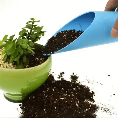 Durable Garden Soil Scoop, Easy Planting Tool, Succulent & Small Plants Soil Scoop, Handle Garden Tool for Home Planting, Por...