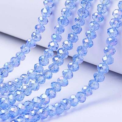 Electroplate Glass Beads Strands