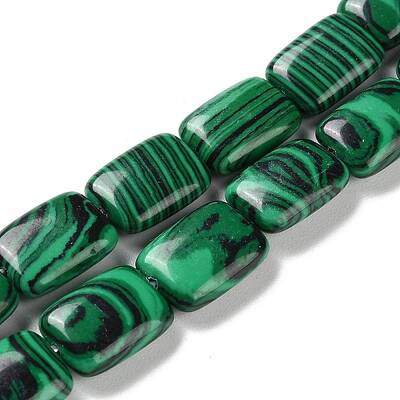 Synthetic Malachite Beads Strands