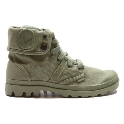 PALLADIUM High Top Trainers Green Canvas Womens UK 4.5