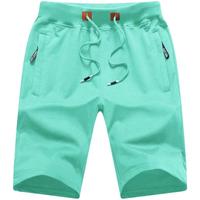 Comfort Shorts Casual Drawstring Zipper Pockets Elastic Waist Vacation Outfit Soft Cotton Shorts Men's Bottoms for Daily Wear...