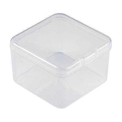 Plastic Bead Containers with Hinged Lid