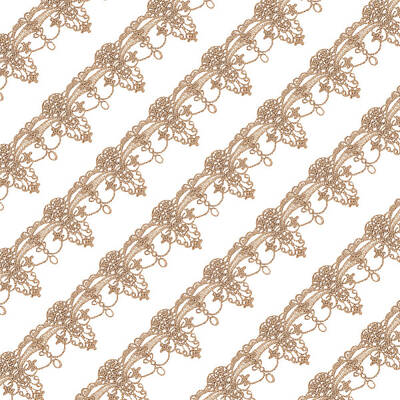 Metallic Polyester Lace Ribbon