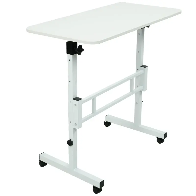 Standing Desk Adjustable Height, Mobile Stand Up Desk with laptop with Lockable Wheels, Computer Workstations, Lift Desk Stur...