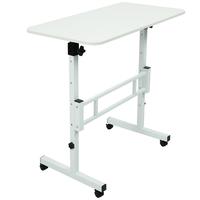Standing Desk Adjustable Height, Mobile Stand Up Desk with laptop with Lockable Wheels, Computer Workstations, Lift Desk Stur...