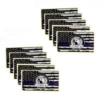 Aorvp American Thin Blue Line Sticker - Car & Laptop Decal - Patriotic Police Symbol, CODE 4