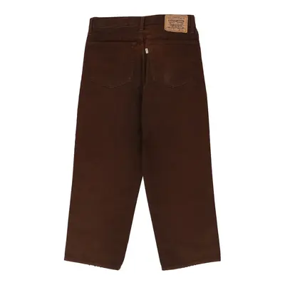 440 White Tab Levis Zip Up - 32W UK 14 Brown Cotton