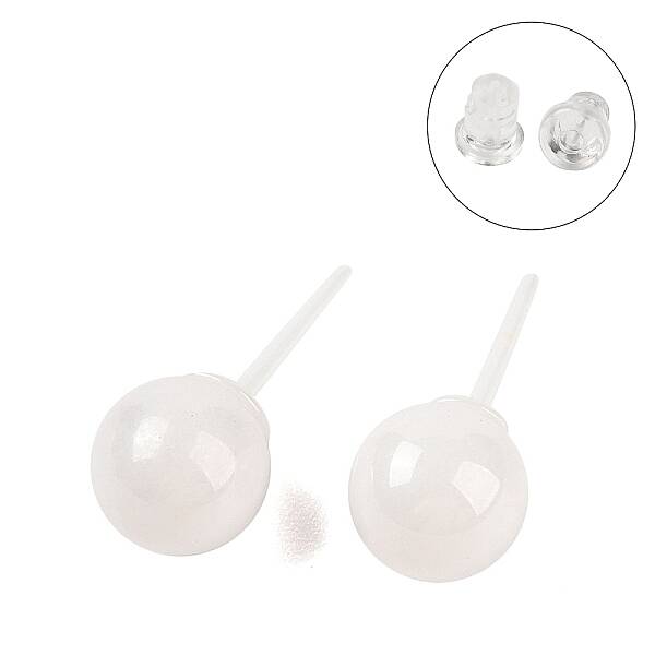 Hypoallergenic Bioceramics Zirconia Ceramic Stud Earrings