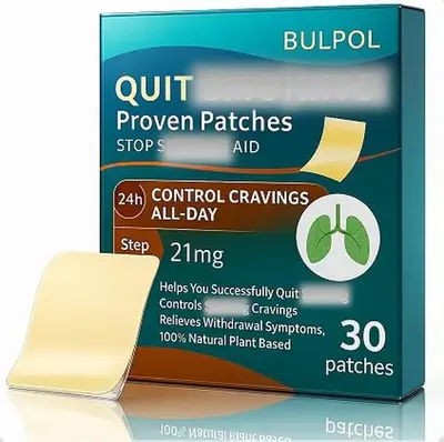 buy one get one free BULPOL Patch | 30 Helping Quit Patch- 24 Hour Delayed Release - Controls Daily Cravings + Supports Menta...