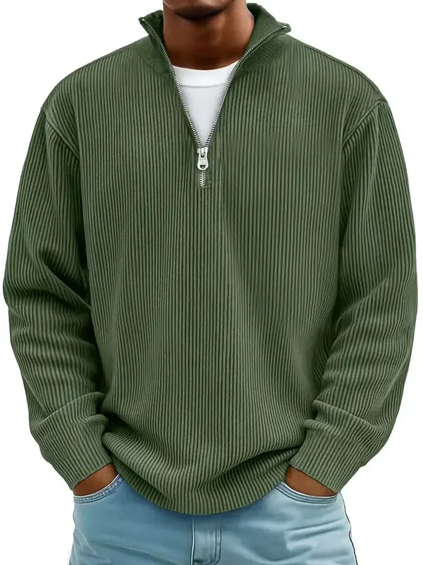 Calix | Stylish Cuff Zip-Up Sweater