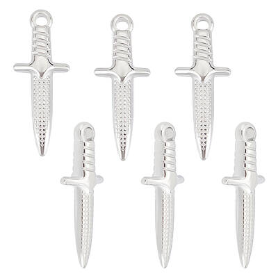 6Pcs 304 Stainless Steel Pendants