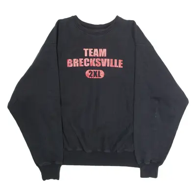 CHAMPION REVERSE WEAVE Team Brecksville Bees Wrestling Mens Sweatshirt Black L