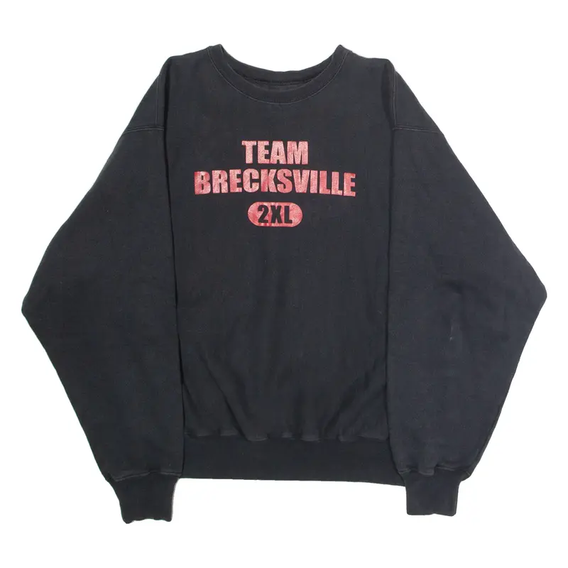 CHAMPION REVERSE WEAVE Team Brecksville Bees Wrestling Mens Sweatshirt Black L