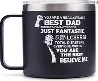 Christmas Gifts for Dad, 14oz Funny Trump Dad Mug, Funny Dads Birthday Gifts from Daughter Son Wife ,  Dads Coffee Mug for Hu...