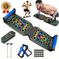 【Upgraded Version】 Push up Board, Push-up Board Training Set,128 Holes Home Push-up Training Board, Pull Bar, Chest Muscl...