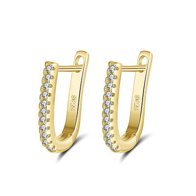 925 Sterling Silver Cubic Zirconia Stud Earrings for Women