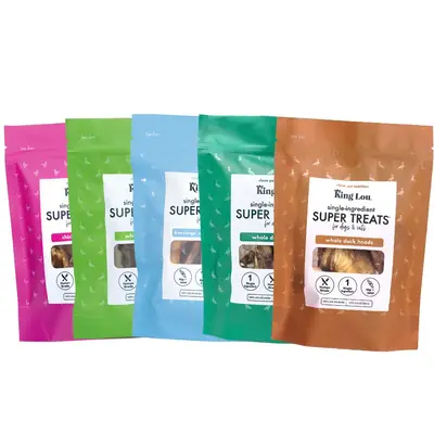 Dental Health 5 Pack Dog Treat Bundle Duck Feet, Chicken Feet, Duck Heads, Duck Necks, Chicken Wing Tips, Single-Ingredient C...