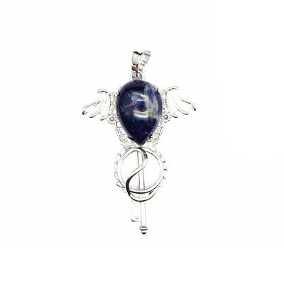 Natural Sodalite Teardrop Pendants