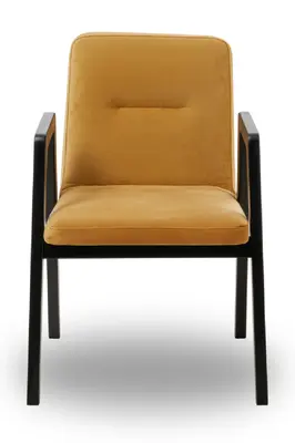 Brown Orange Velvet Dining Chair | Liang & Eimil Benson