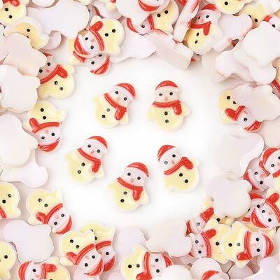 Christmas Theme Luminous Resin Cabochons