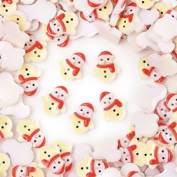 Christmas Theme Luminous Resin Cabochons