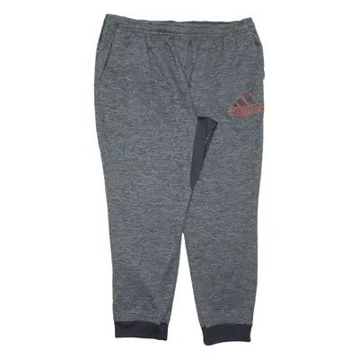 ADIDAS Mens Joggers Grey Tapered 2XL W39 L30