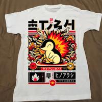 Cyndaquill Retro Style anime Pokemon T-Shirt, Vintage Style Japanese Shirt, Anime Shirt, Graphic T-Shirt, Gift For man for he...