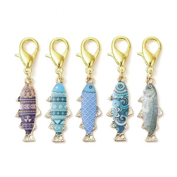 Fish Alloy Enamel Pendant Decorations