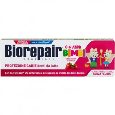 Biorepair Toothpaste Cavity Protection Kids 0-6 Years Milk Teeth 50 Ml