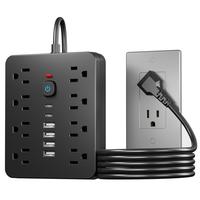 14-in-1 Power Strip with Switch, 1 Count Multifunctional Power Strip with 8 AC Outlets & 4 USB & 2 Type-C, Suitable for Offic...