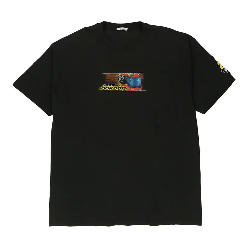 Jeff Gordon Unbranded Nascar T-Shirt - 2XL Black Cotton