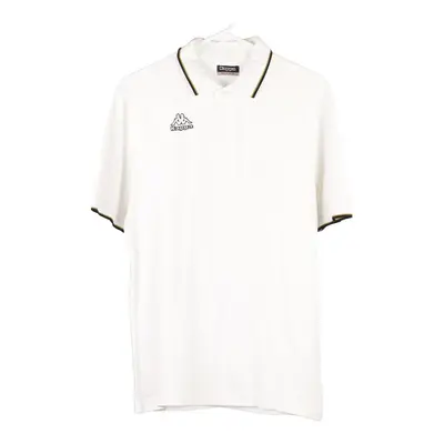 Kappa Polo Shirt - Medium White Cotton