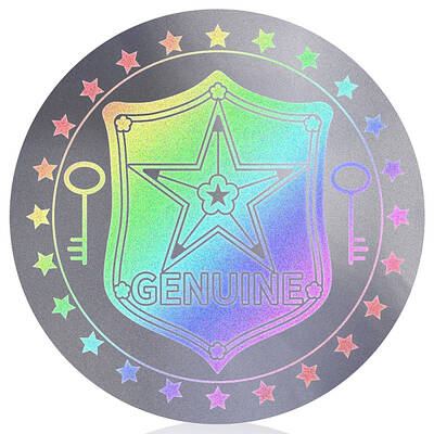 PET Waterproof Self Adhesive Laser Sticker