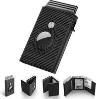 Wallet for Mens Smart Wallet Leather Card Holder Smart,Slim,Minimalist Wallet, Wallet 9-14 Card Capacity | ID Window | Cash S...