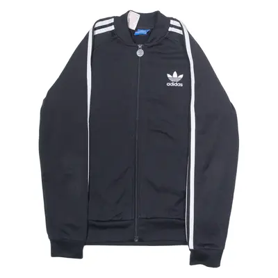 ADIDAS ORIGINALS Boys Track Jacket Black 11-12Y