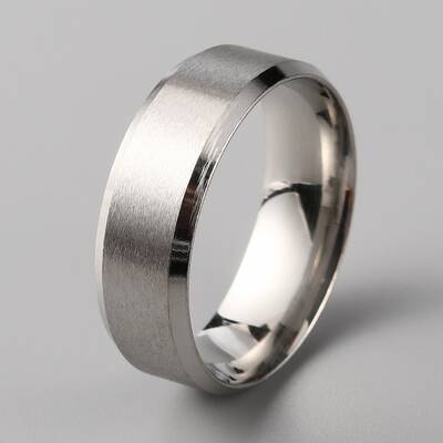 201 Stainless Steel Plain Band Ring for Men Women