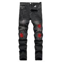 JUNBAOSS Men's Slim Fit Stretch Jeans Colored Ripped Jeans for Men, Casual Fashion Straight Leg Comfort Flex Waist Skinny Den...