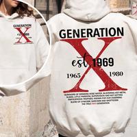 Custom Year Generation X Skull Hoodie New Version, FAFO Generation, Raised on Hose Water and Neglect, 100% Cotton, Two-Sided ...