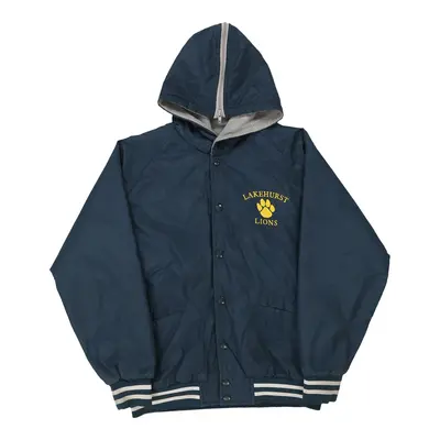 Age 12-13 Windless Baseball Jacket - Large Blue Polyester Blend