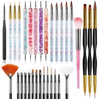 32pcs Nail Art Brushes,Acrylic Nail Brush,Nail Brushes For Nail Art,Nail Art Dotting Tool Set,Nail Art Tool Set,Nail Art Line...