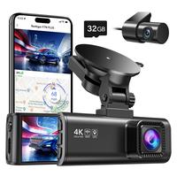 Redtiger F7NP 4K Front Rear Dash Cam +Double-4 Fuses ，Free 32GB Card,3.16” IPS Screen, Night Vision, 170°Wide Angle, WDR...