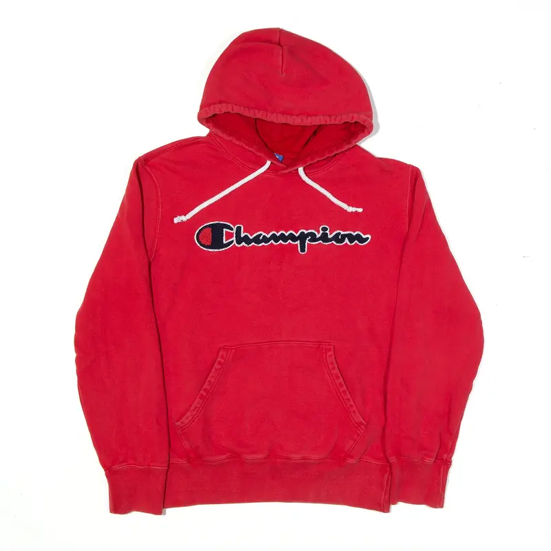 CHAMPION Hoodie Red Pullover Womens M