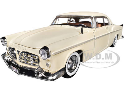 1955 Chrysler C300 Cream Timeless Legends Series 1/24 Diecast Model Car by Motormax