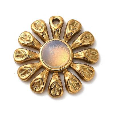 Opalite Flower Pendants