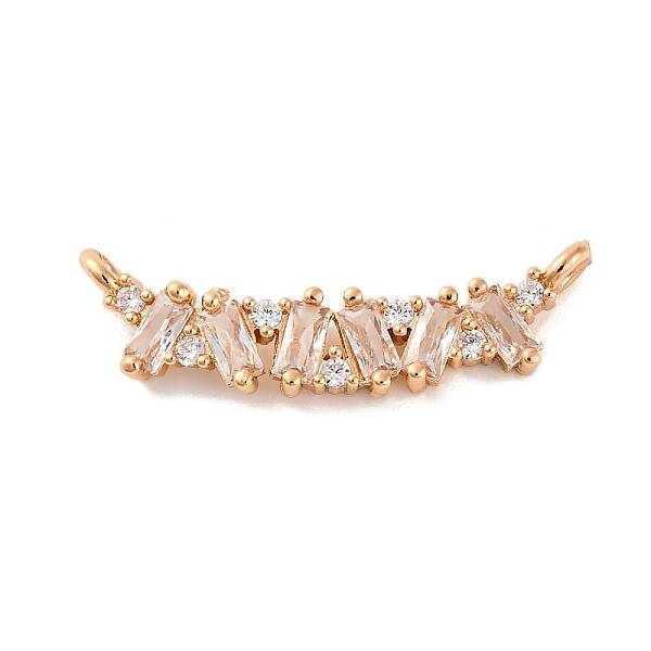 Brass Micro Pave Clear Cubic Zirconia Pendants
