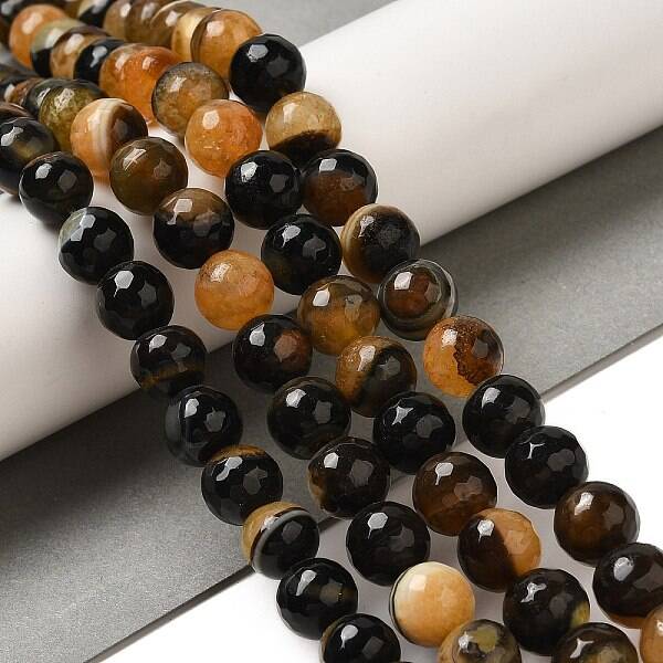 Natural Agate(Dyed & Heated) Beads Strands