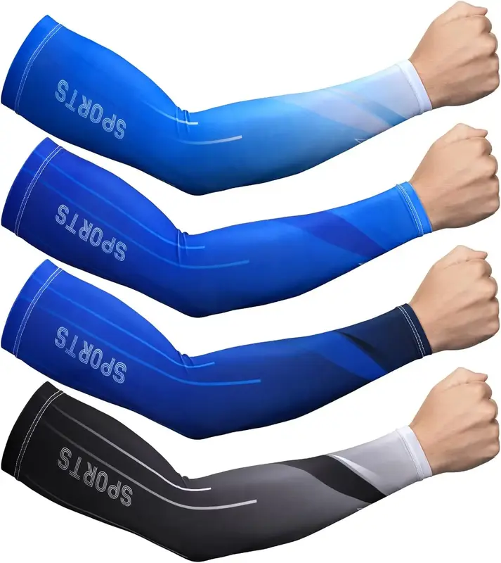4 Pair Sleeves to Cover Arms for Men Arm Sleeves for Men UV Sun Protection Arm Cooling