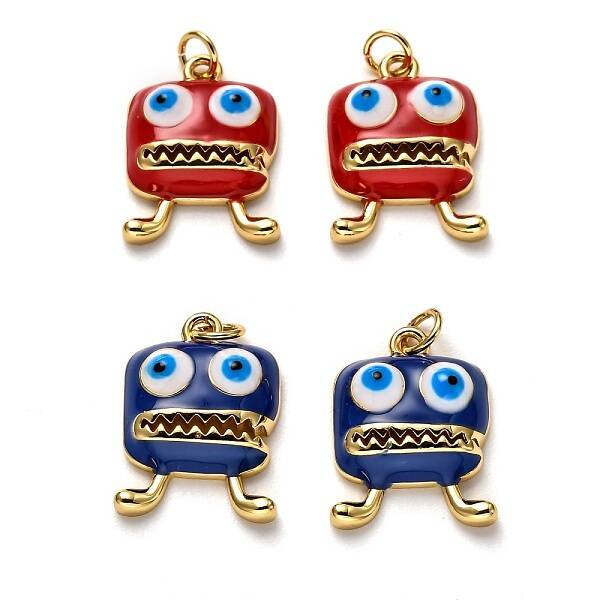 Brass Enamel Pendants