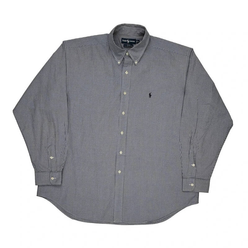 Blake Ralph Lauren Checked Shirt - XL Black & White Cotton | Size: x-large